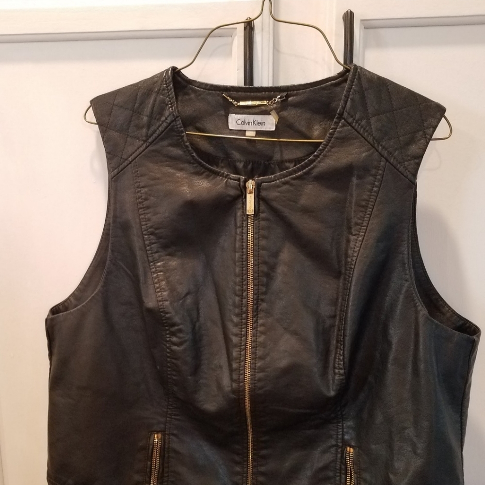 Calvin Klein leather vest